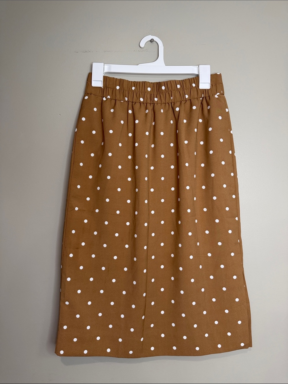 J.Crew Polka Dot Midi Skirt in Brown XS
